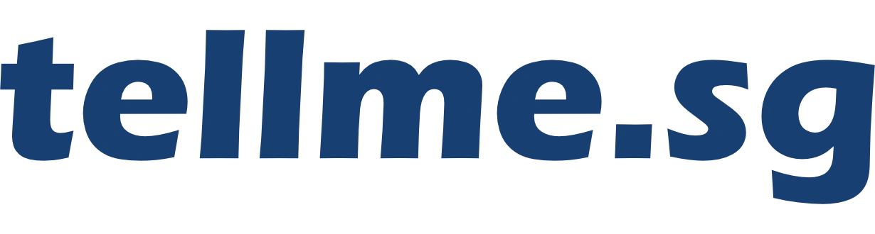 Footer logo of tellme.sg.